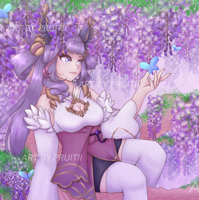 Pruitii in Wisteria
